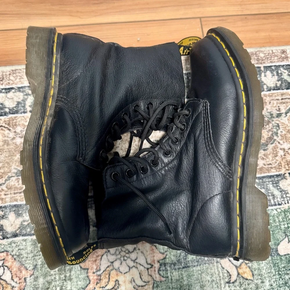 1460 Dr Martens Pascal Virginia Leather Lace Up Boots (soft leather) - Picture 1 of 6